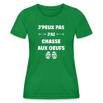 Easter egg hunt - Women's Functional T-Shirt - kelly green - Front - AI Model Female 172 dark (172cm)
