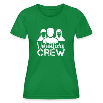 Bénévole Équipe de Dons Bénévoles - T-shirt sport Femme - vert - Devant - AI Model Female 172 dark (172cm)
