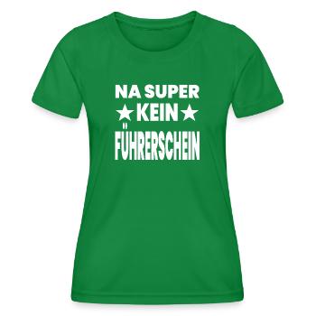 Permis de conduire - T-shirt sport Femme - vert - Devant - AI Model Female 172 dark (172cm)