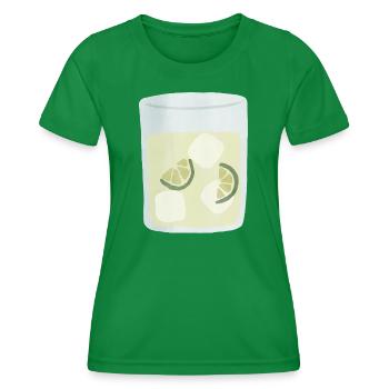 Moscow Mule in Watercolor Style - Women's Functional T-Shirt - kelly green - Front - AI Model Female 172 dark (172cm)
