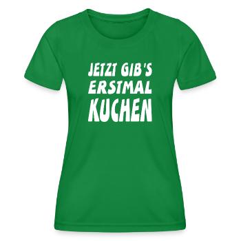 Cake - Women's Functional T-Shirt - kelly green - Front - AI Model Female 172 dark (172cm)
