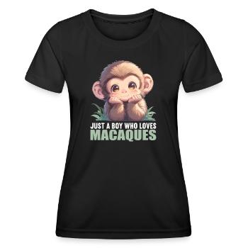 Macaque Macaque - Women's Functional T-Shirt - black - Front - AI Model Female 172 light (172cm)