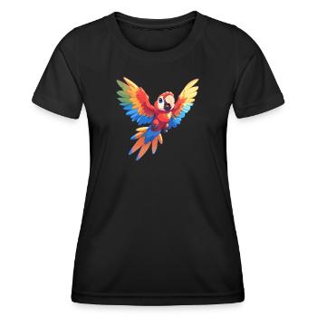 L’ère de l’ara - T-shirt sport Femme - noir - Devant - AI Model Female 172 light (172cm)