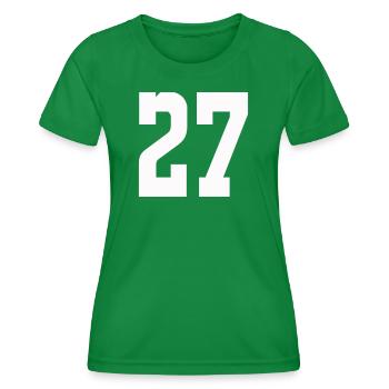 Ziffern 27 Kontrast-Design - Frauen Funktions-T-Shirt - Kelly Green - Vorne - AI Model Female 172 dark (172cm)