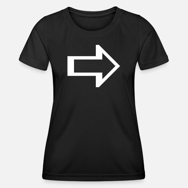 Arrow right left Icon - Women's Functional T-Shirt - black