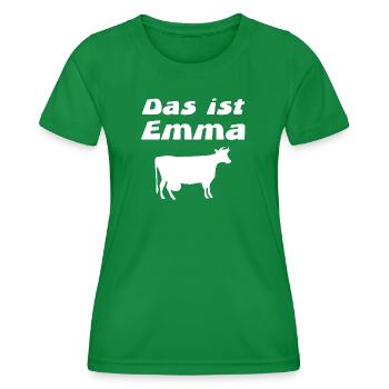 Emma - Frauen Funktions-T-Shirt - Kelly Green - Vorne - AI Model Female 172 dark (172cm)
