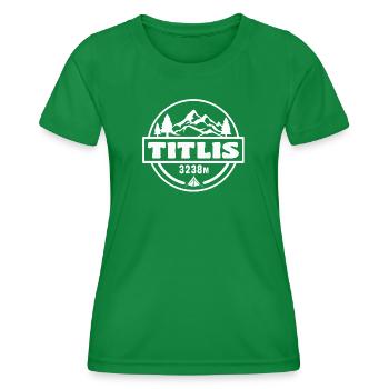 Titlis - Women's Functional T-Shirt - kelly green - Front - AI Model Female 172 dark (172cm)