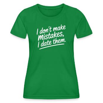 Je ne fais pas d’erreurs, je sors avec eux, ex-petit ami qui sort avec eux - T-shirt sport Femme - vert - Devant - AI Model Female 172 dark (172cm)
