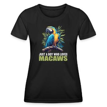 L’ère de l’ara - T-shirt sport Femme - noir - Devant - AI Model Female 172 light (172cm)