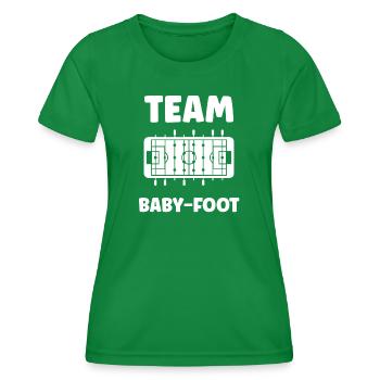 Tischfußball: - Frauen Funktions-T-Shirt - Kelly Green - Vorne - AI Model Female 172 dark (172cm)