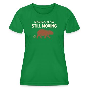 Un joli capybara anti-stress, sans stress, - T-shirt sport Femme - vert - Devant - AI Model Female 172 dark (172cm)