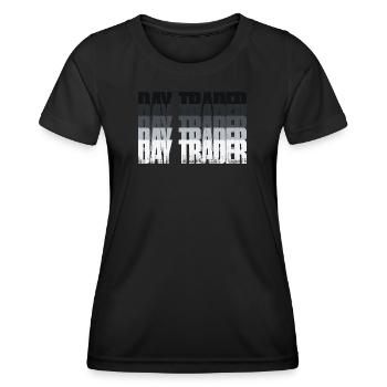 Day Trader Marché boursier Trader boursier - T-shirt sport Femme - noir - Devant - AI Model Female 172 light (172cm)