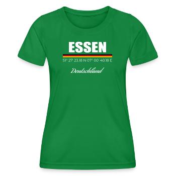 Essen - Frauen Funktions-T-Shirt - Kelly Green - Vorne - AI Model Female 172 dark (172cm)