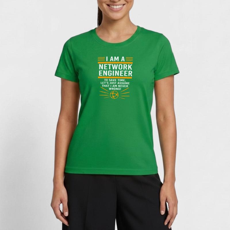 Network Computer Scientist Programmer Admin Women's Functional T-Shirt