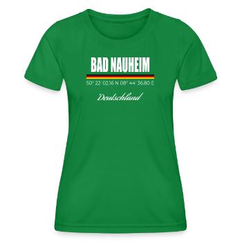 Bad Nauheim - Frauen Funktions-T-Shirt - Kelly Green - Vorne - AI Model Female 172 dark (172cm)