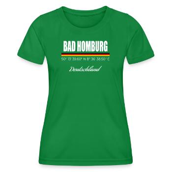 Bad Homburg - Frauen Funktions-T-Shirt - Kelly Green - Vorne - AI Model Female 172 dark (172cm)