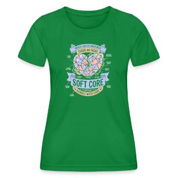 Handle with care - Women's Functional T-Shirt - kelly green - Front - AI Model Female 172 dark (172cm)