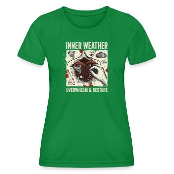 Inner Weather - Frauen Funktions-T-Shirt - Kelly Green - Vorne - AI Model Female 172 dark (172cm)