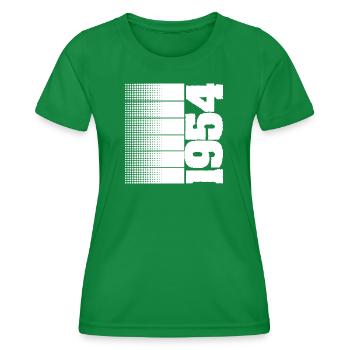 Hobby 1954 - Women's Functional T-Shirt - kelly green - Front - AI Model Female 172 dark (172cm)