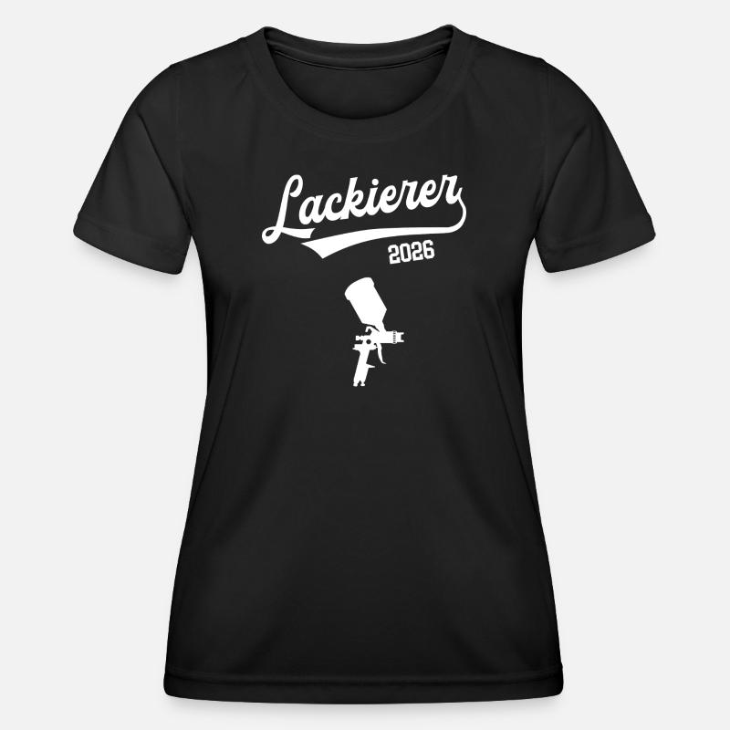 Painter 2026 Apprenticeship Profession Paint Shop Trainee - Women's Functional T-Shirt - black