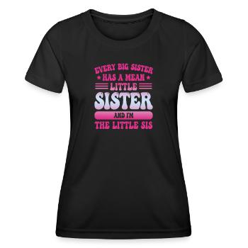 Little Sis Sassy - Women's Functional T-Shirt - black - Front - AI Model Female 172 light (172cm)
