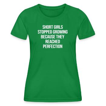 Short Girls Perfection  - Women's Functional T-Shirt - kelly green - Front - AI Model Female 172 dark (172cm)