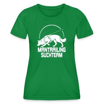 Équipe de recherche de chasse de Border Collie Dogs Dog - T-shirt sport Femme - vert - Devant - AI Model Female 172 dark (172cm)