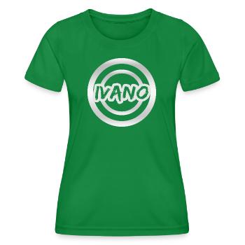 Ivano als Vorname - Frauen Funktions-T-Shirt - Kelly Green - Vorne - AI Model Female 172 dark (172cm)