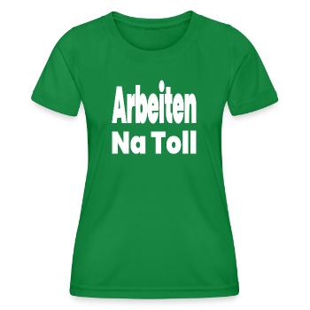 Arbeiten - Frauen Funktions-T-Shirt - Kelly Green - Vorne - AI Model Female 172 dark (172cm)