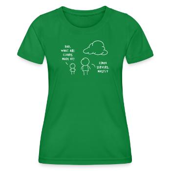 Linux Server Cloud Computing Funny Saying - Women's Functional T-Shirt - kelly green - Front - AI Model Female 172 dark (172cm)