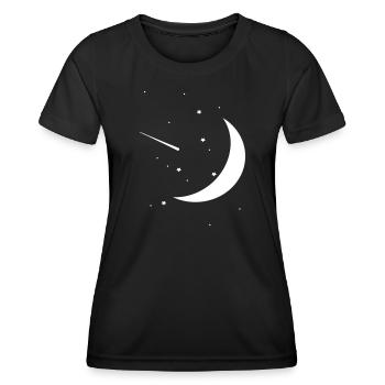 Ciel nocturne - T-shirt sport Femme - noir - Devant - AI Model Female 172 light (172cm)