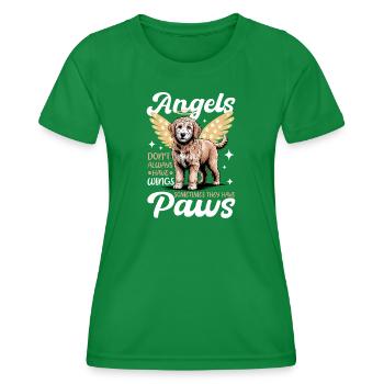 Goldendoodle Dog Breed - Women's Functional T-Shirt - kelly green - Front - AI Model Female 172 dark (172cm)