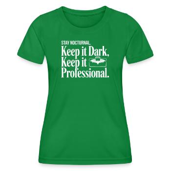 Nocturnal Professional Dark - T-shirt sport Femme - vert - Devant - AI Model Female 172 dark (172cm)