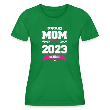 Proud Mom 2023 Senior - T-shirt sport Femme - vert - Devant - AI Model Female 172 dark (172cm)