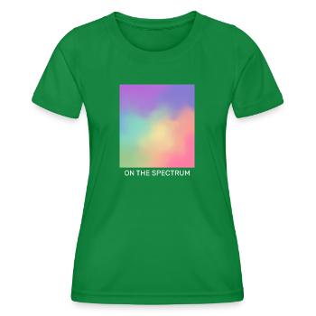 On the spectrum - Women's Functional T-Shirt - kelly green - Front - AI Model Female 172 dark (172cm)