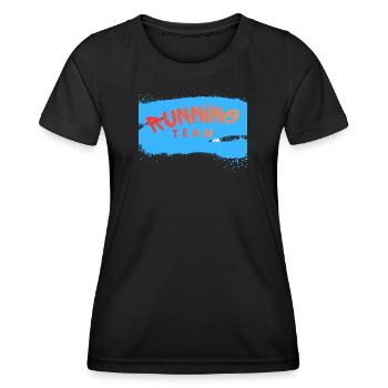 Running Team - Women's Functional T-Shirt - black - Front - AI Model Female 172 light (172cm)