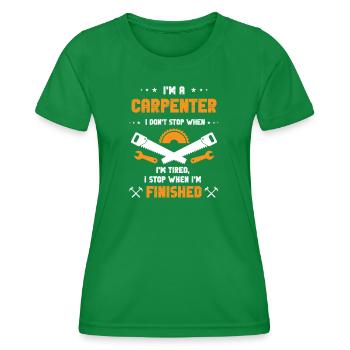 Stolzer Tischler - Frauen Funktions-T-Shirt - Kelly Green - Vorne - AI Model Female 172 dark (172cm)