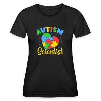 Pre K Teacher Autism Scientist Kindergarten - Frauen Funktions-T-Shirt - Schwarz - Vorne - AI Model Female 172 light (172cm)