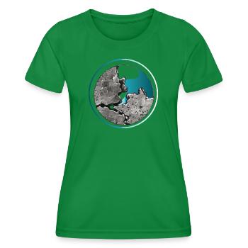Sacred Fragment – Forgotten Moon Relic - Frauen Funktions-T-Shirt - Kelly Green - Vorne - AI Model Female 172 dark (172cm)