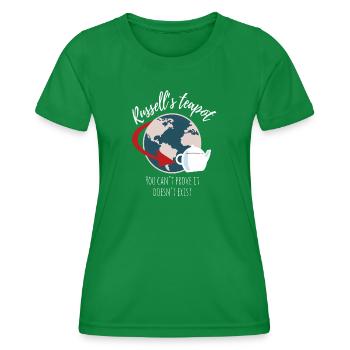 Russells Teekanne - Frauen Funktions-T-Shirt - Kelly Green - Vorne - AI Model Female 172 dark (172cm)