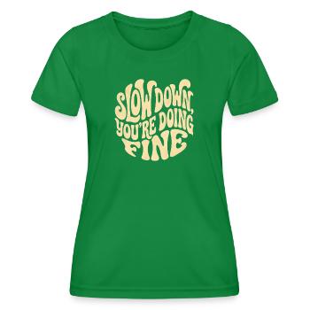 Relax - Women's Functional T-Shirt - kelly green - Front - AI Model Female 172 dark (172cm)