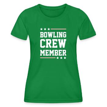Bowling Crew - Frauen Funktions-T-Shirt - Kelly Green - Vorne - AI Model Female 172 dark (172cm)
