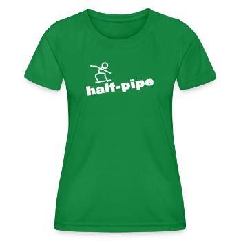 HALF-PIPE - Women's Functional T-Shirt - kelly green - Front - AI Model Female 172 dark (172cm)