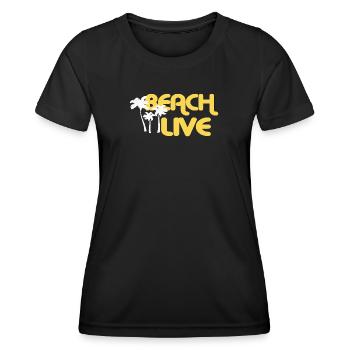 BEACH LIVE - Women's Functional T-Shirt - black - Front - AI Model Female 172 light (172cm)