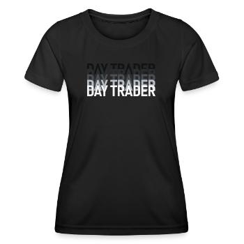 Day Trader Marché boursier Trader boursier - T-shirt sport Femme - noir - Devant - AI Model Female 172 light (172cm)