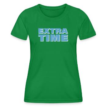 TEMPS SUPPLÉMENTAIRE - T-shirt sport Femme - vert - Devant - AI Model Female 172 dark (172cm)
