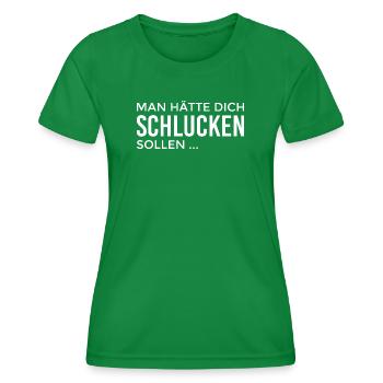 Tu aurais dû être avalé - T-shirt sport Femme - vert - Devant - AI Model Female 172 dark (172cm)