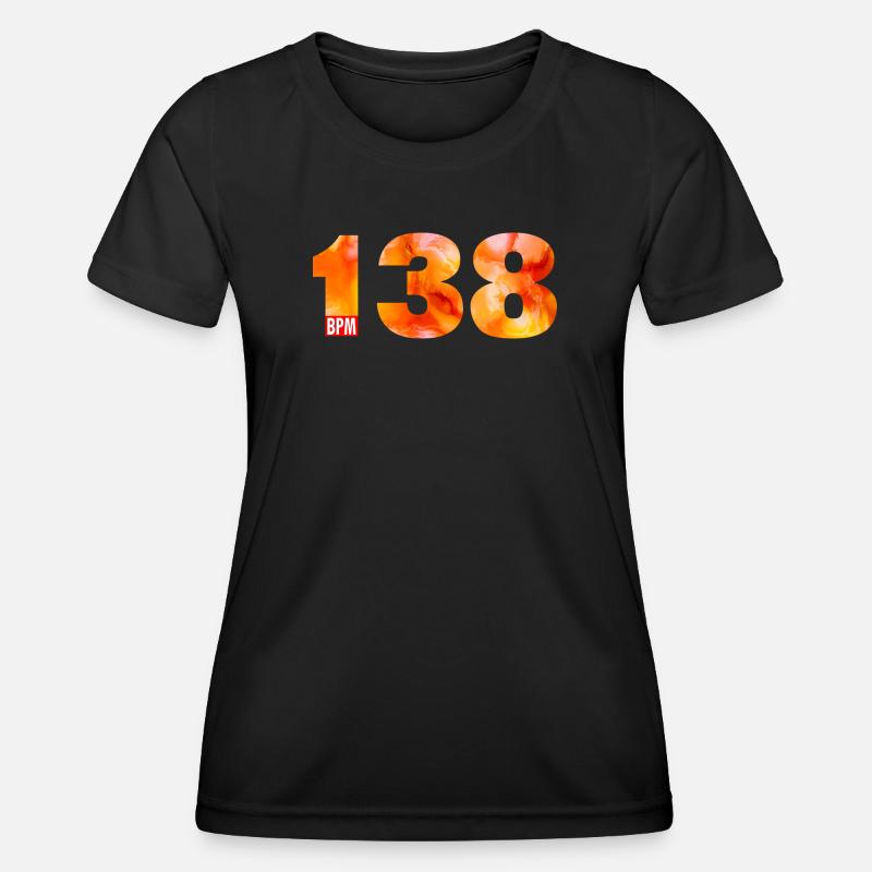 138 BPM - Pure Uplifting Energy - Women's Functional T-Shirt - black
