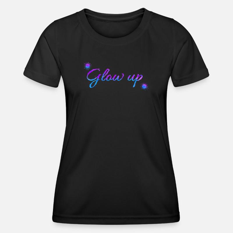 Glow up - Women's Functional T-Shirt - black