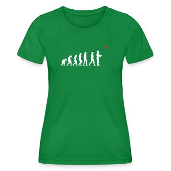 Evolution des Menschen Drohne Pilot - Frauen Funktions-T-Shirt - Kelly Green - Vorne - AI Model Female 172 dark (172cm)